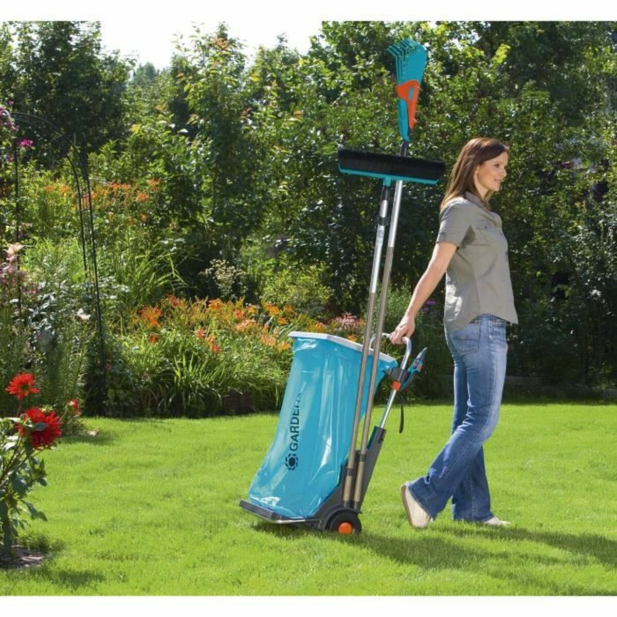Trädgårdsvagn Gardena Metall Plast - 4