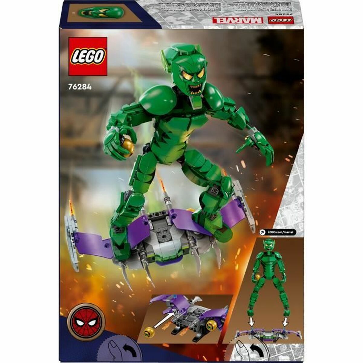 Byggsats Lego 76284 Green Goblin Multicolour 471 Delar - 6