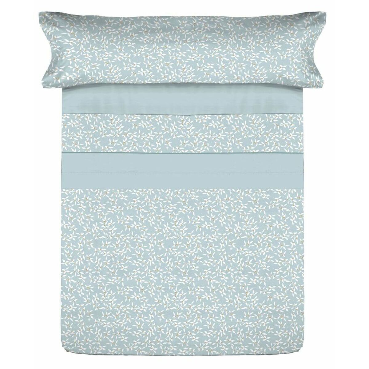Bäddset Tejidos Reina Blå Säng 105 - 2