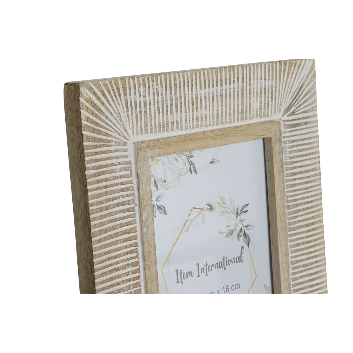 Fotoram Home ESPRIT Vit Mangoträ Modern 21,5 x 2 x 27 cm - 2