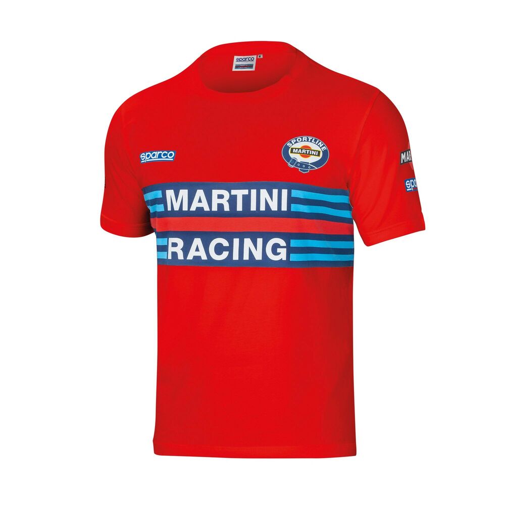 T-shirt med kortärm Sparco MARTINI RACING Röd Storlek S