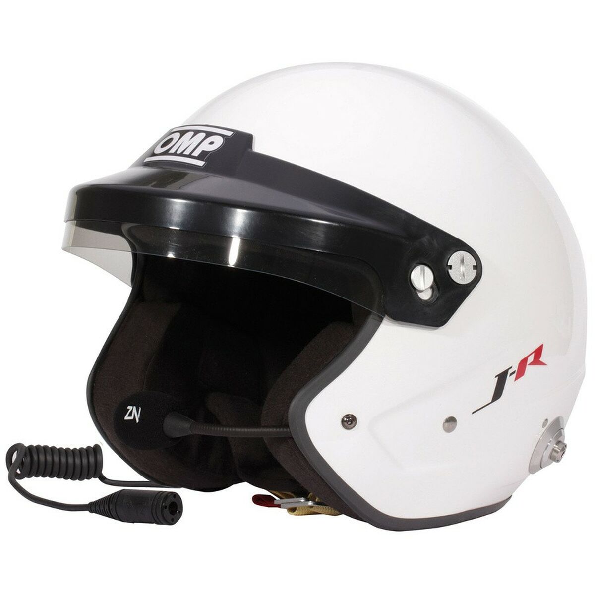 Hjälm OMP J-RALLY Vit S - 5