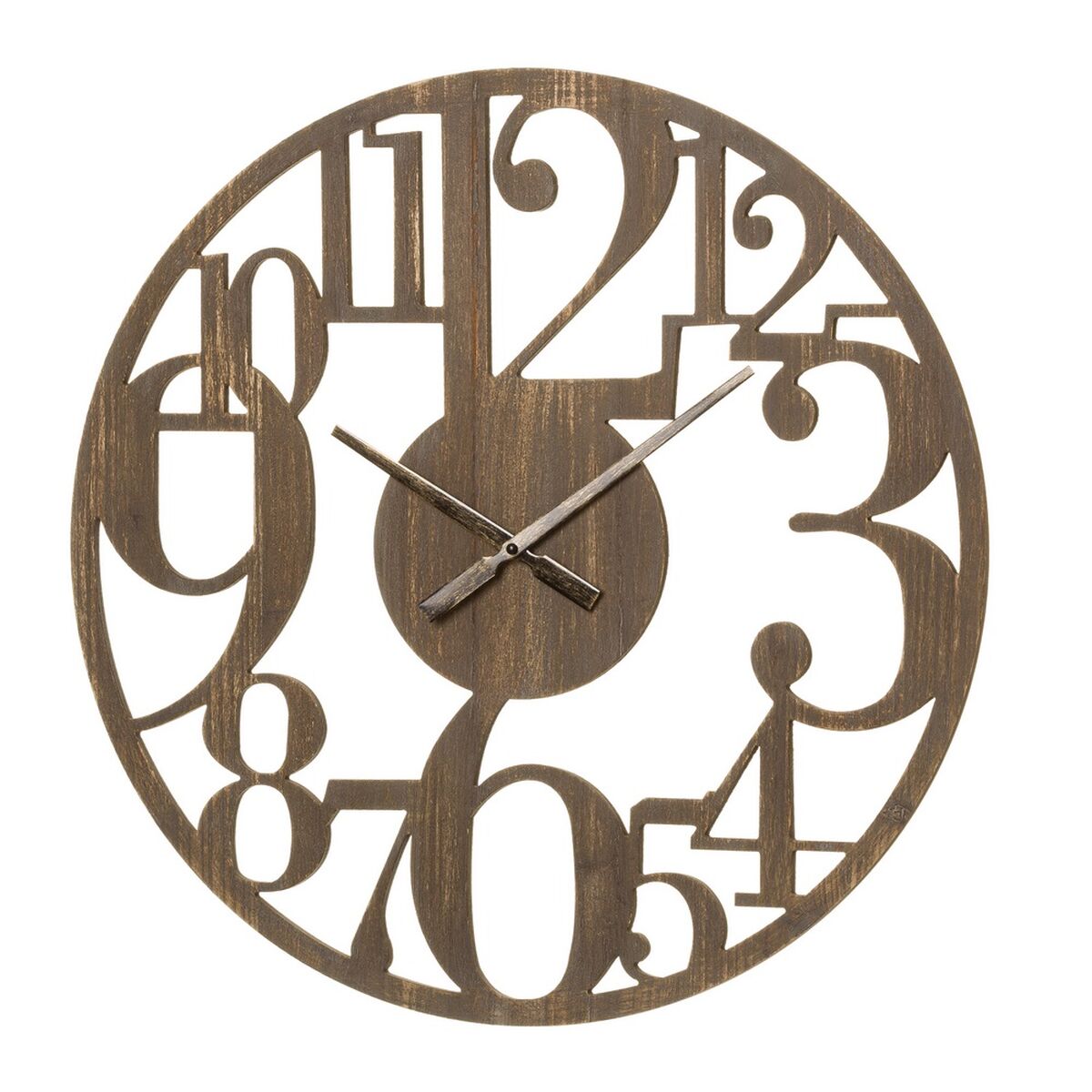 Väggklocka Brun Trä MDF 60 x 3,5 x 60 cm