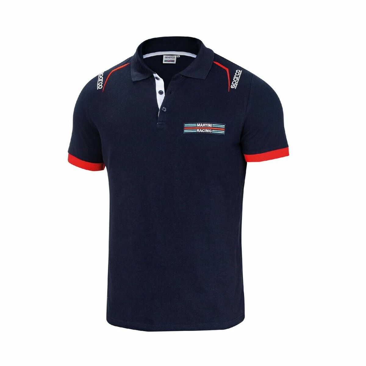 Polotröja kortärmad Sparco Martini Racing Marinblå XXL