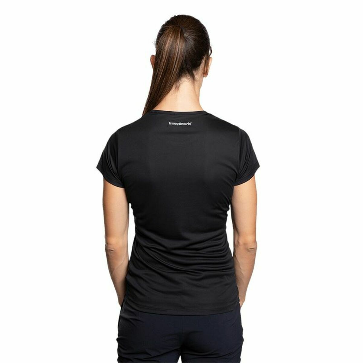 T-shirt med kortärm Dam Trangoworld Zalabi Berg Svart - 7