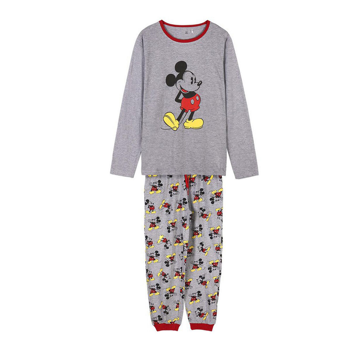 Pyjamas Mickey Mouse Grå (Vuxna) Män