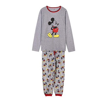 Pyjamas Mickey Mouse Grå (Vuxna) Män