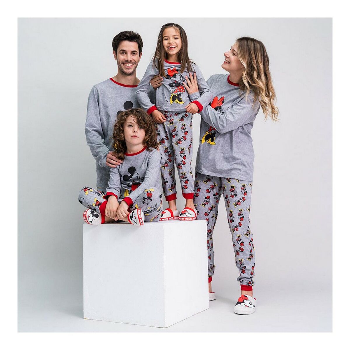 Pyjamas Mickey Mouse Grå (Vuxna) Män - 5