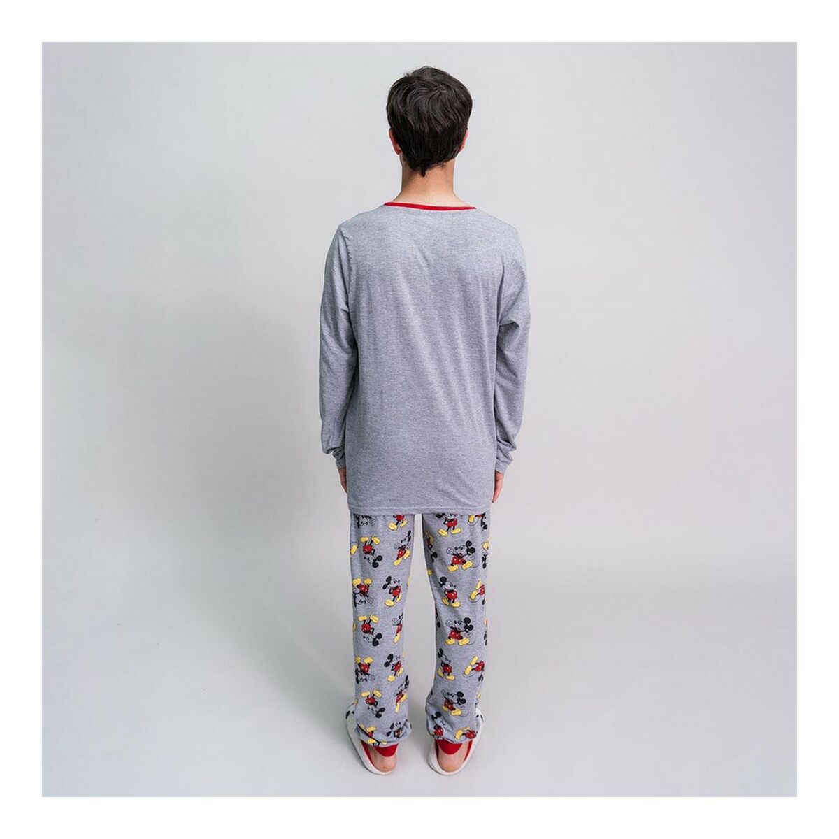 Pyjamas Mickey Mouse Grå (Vuxna) Män - 7