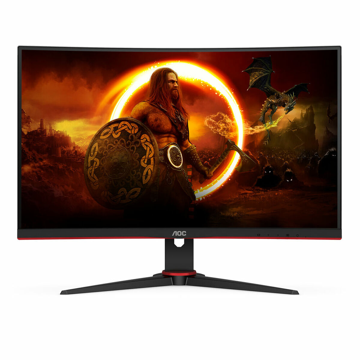 Monitor AOC C24G2AE/BK Full HD 23,6" WLED Böjd - 6