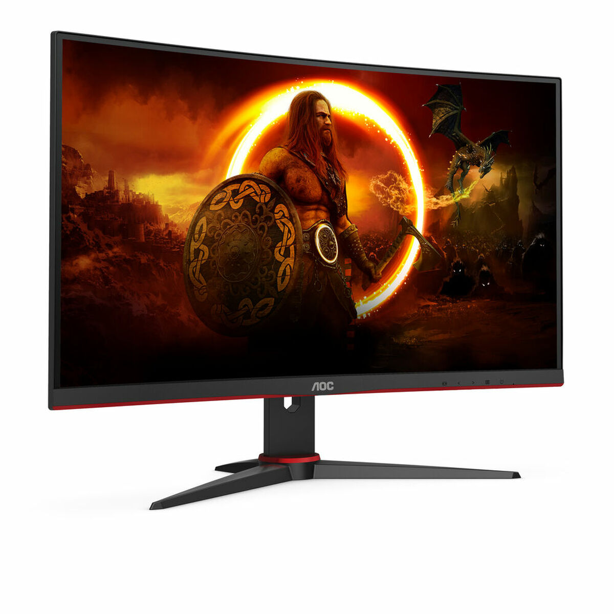 Monitor AOC C24G2AE/BK Full HD 23,6" WLED Böjd - 4