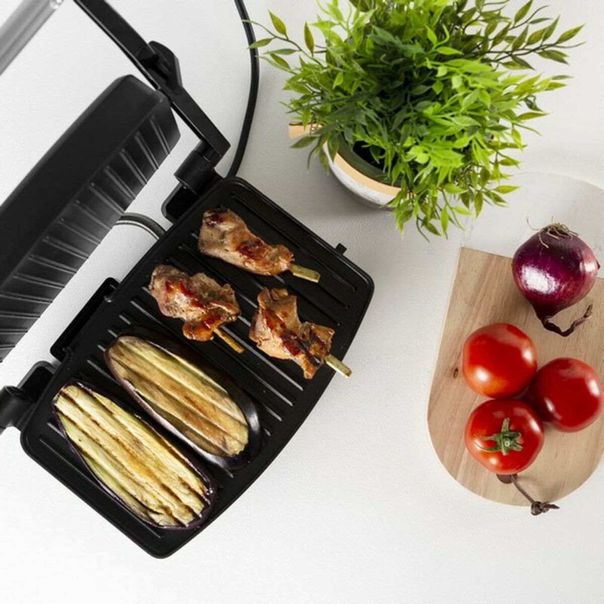 Kontaktgrill Tristar GR-2856 1000W Svart Stål 28 x 19 cm - 13