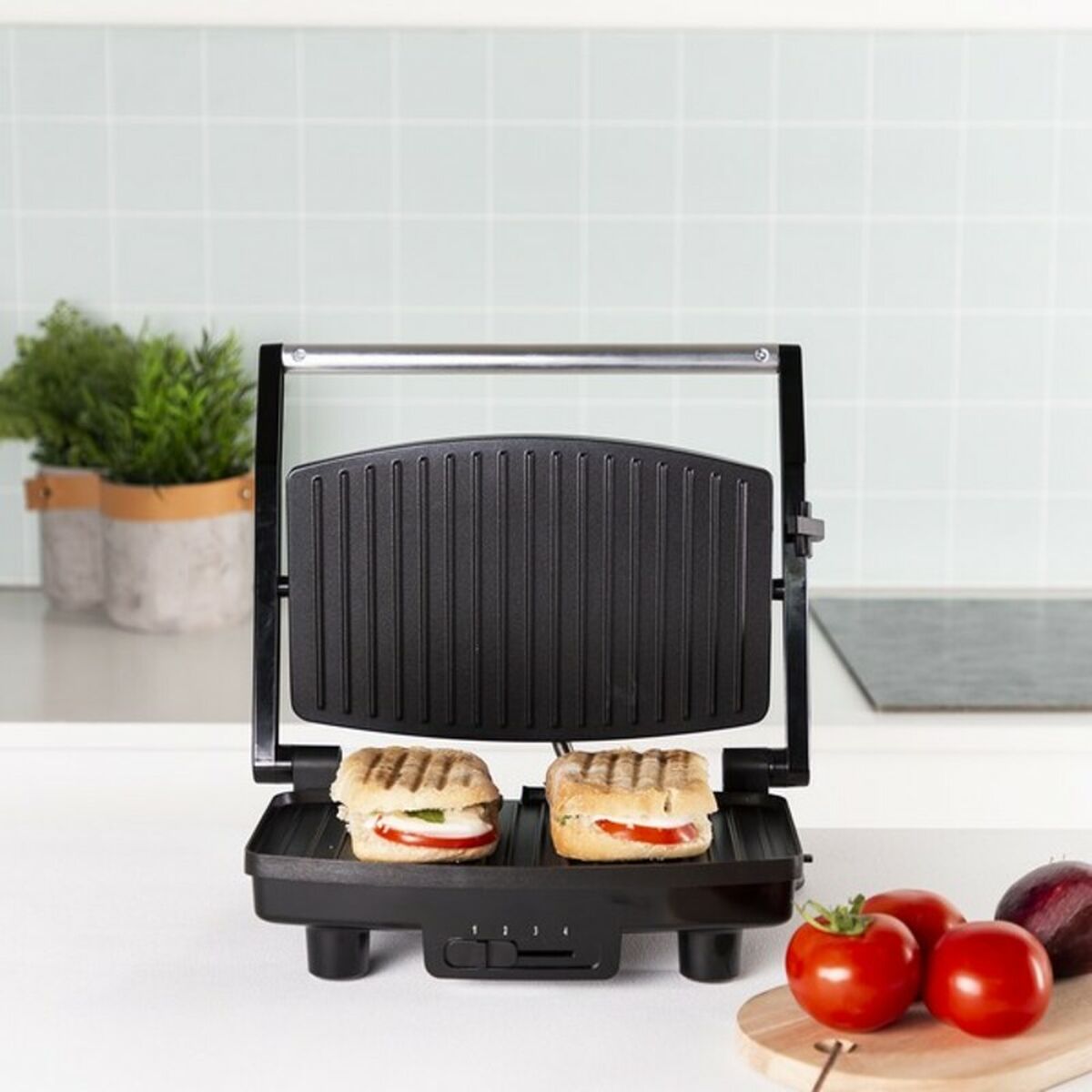 Kontaktgrill Tristar GR-2856 1000W Svart Stål 28 x 19 cm - 12