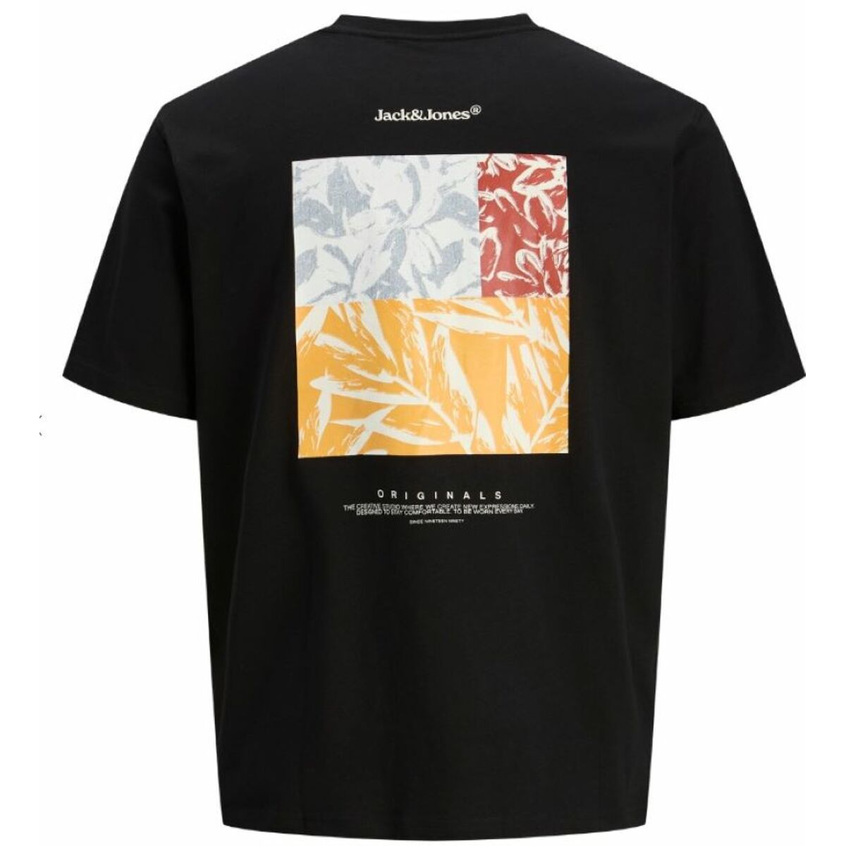 T-shirt med kortärm Herr Jack & Jones JORSPLIT BACK TEE 12272996 Svart - 2