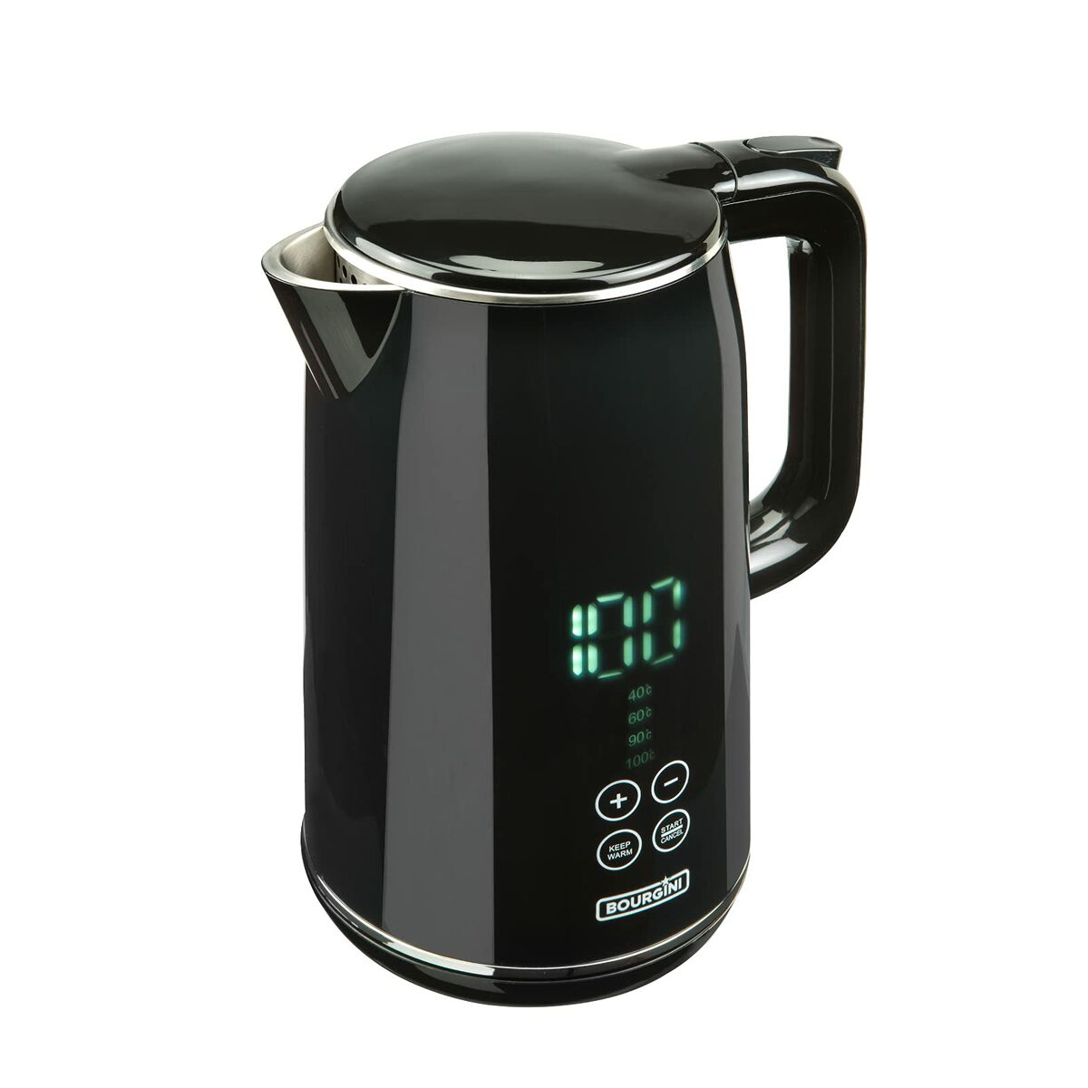 Vattenkokare Bourgini 235011 KETTLE 2200 W Svart 1,7 L - 3
