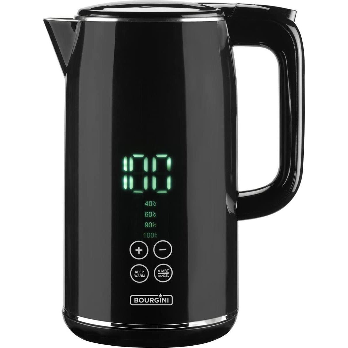 Vattenkokare Bourgini 235011 KETTLE 2200 W Svart 1,7 L