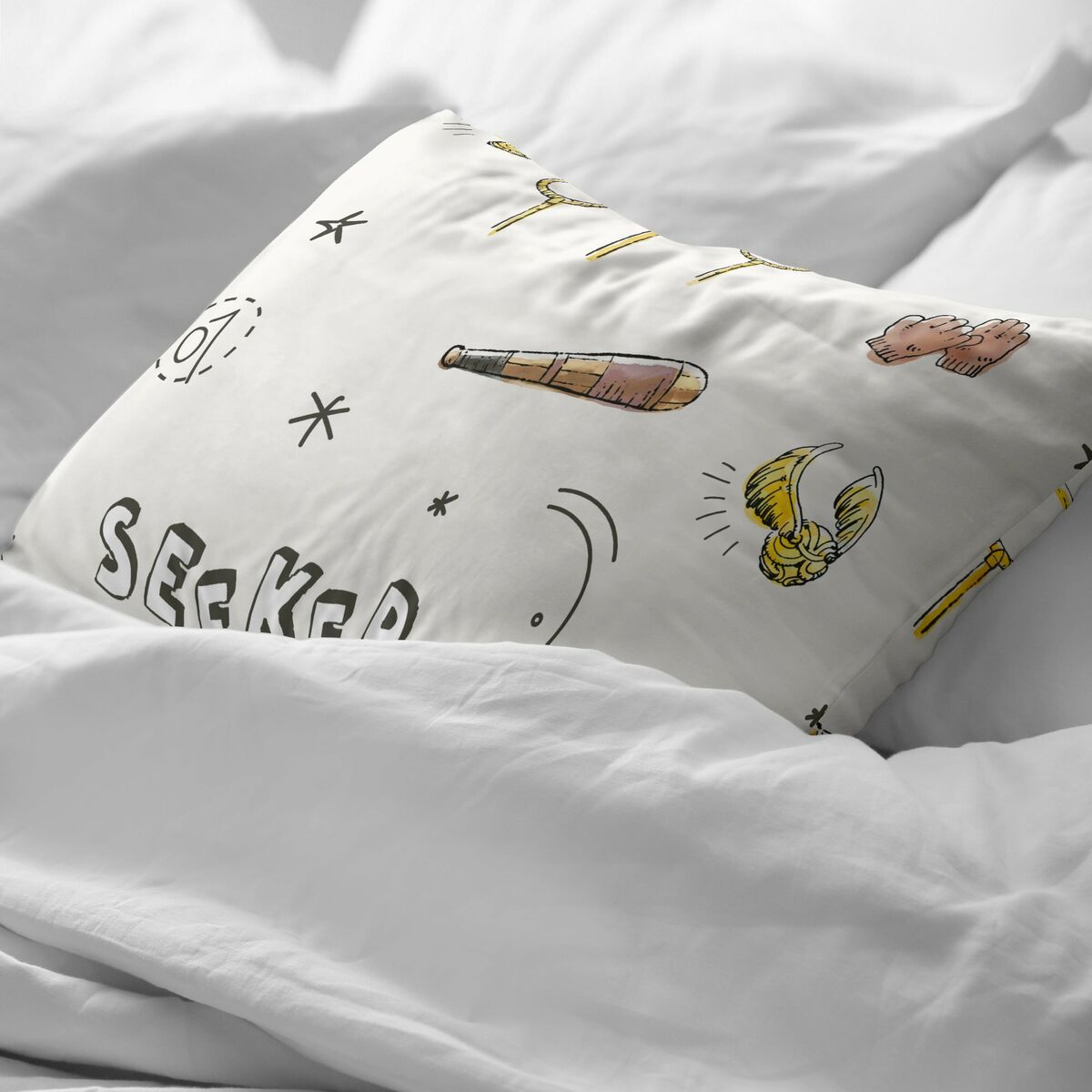 Örngott Harry Potter Quidditch Child Multicolour 175 Trådar 45 x 125 cm - 4