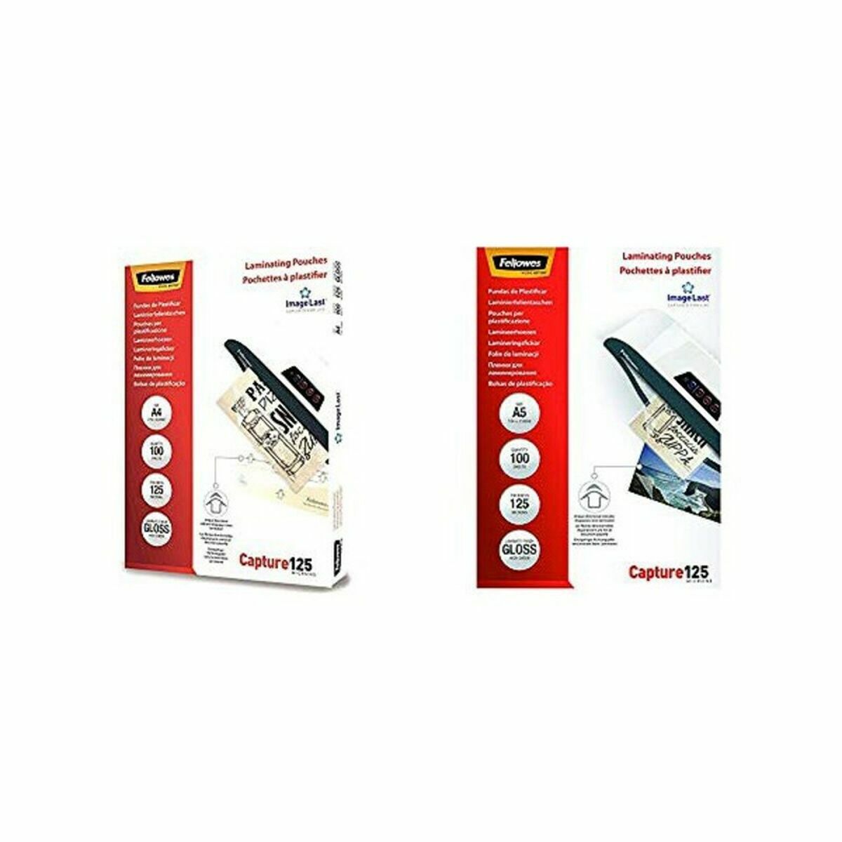 Laminerande ärmar Fellowes 5307407 Transparent Laminat (100 antal) (100 pcs) - 2