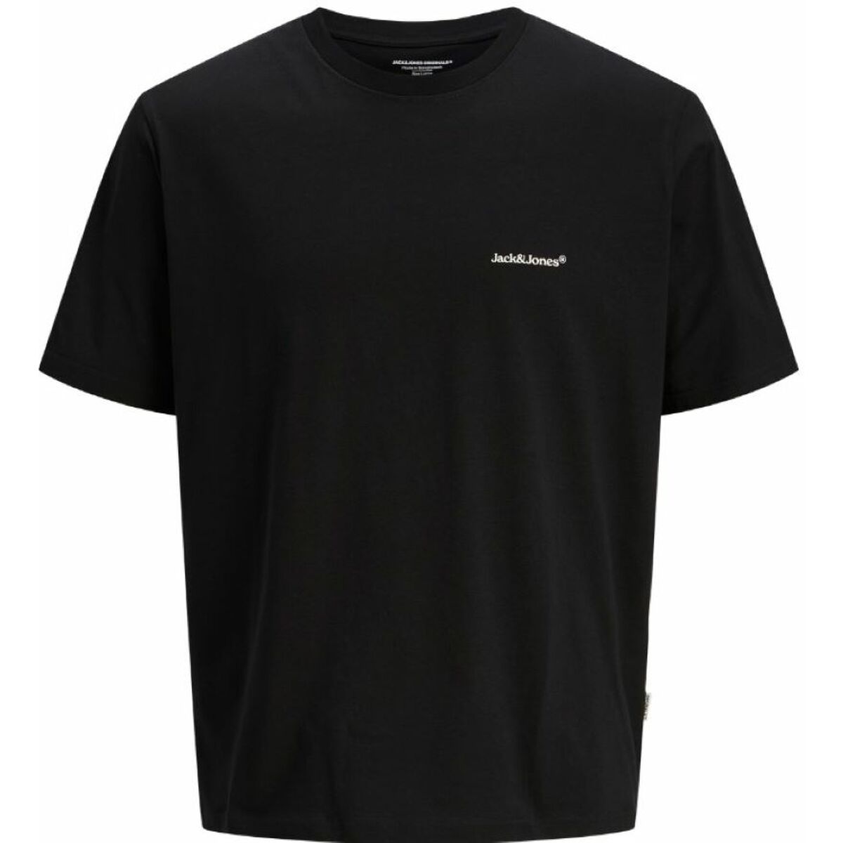 T-shirt med kortärm Herr Jack & Jones JORSPLIT BACK TEE 12272996 Svart