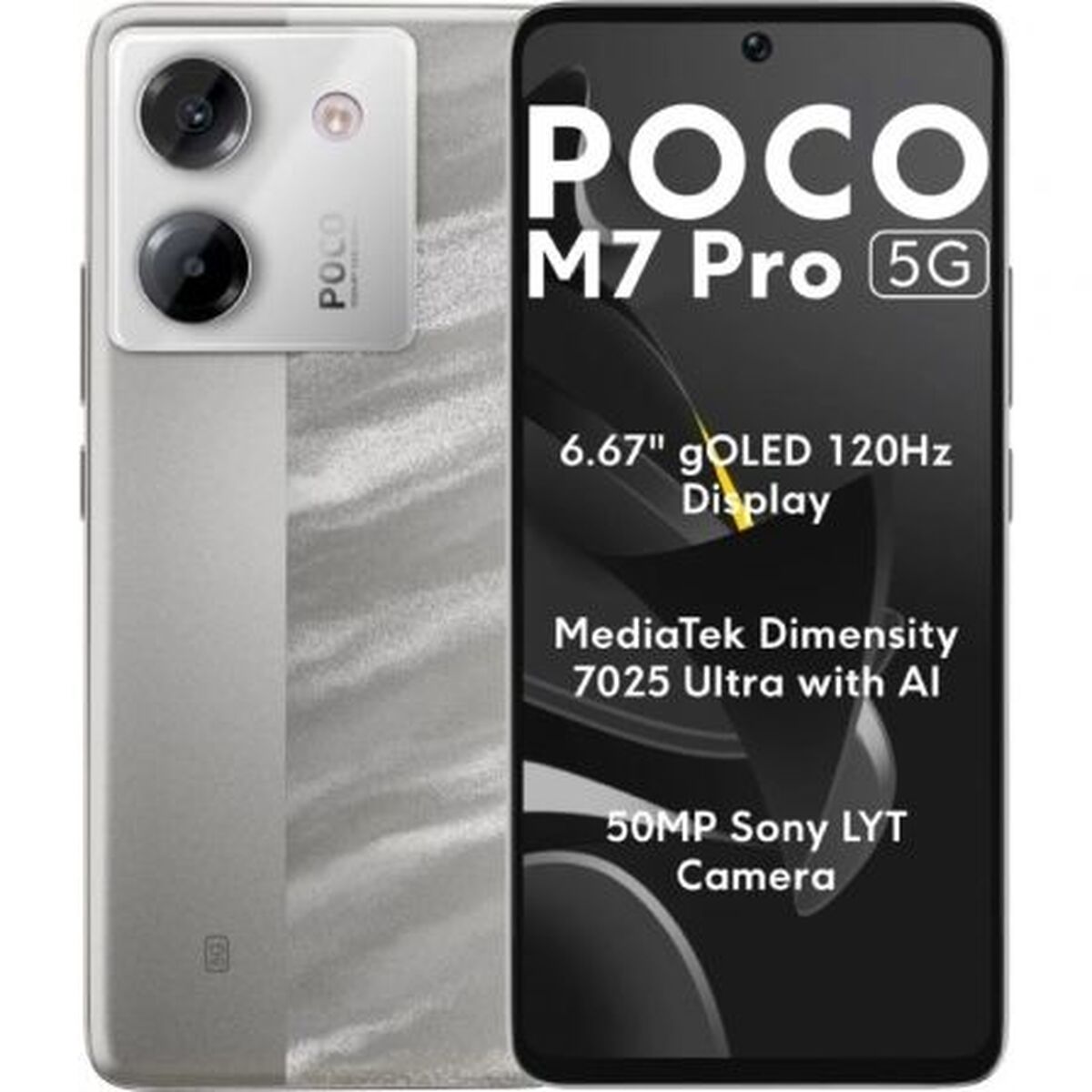 Smartphone Xiaomi POCO M7P 5G 12-512 SV 6,67" Octa Core 12 GB RAM 512 GB Silvrig