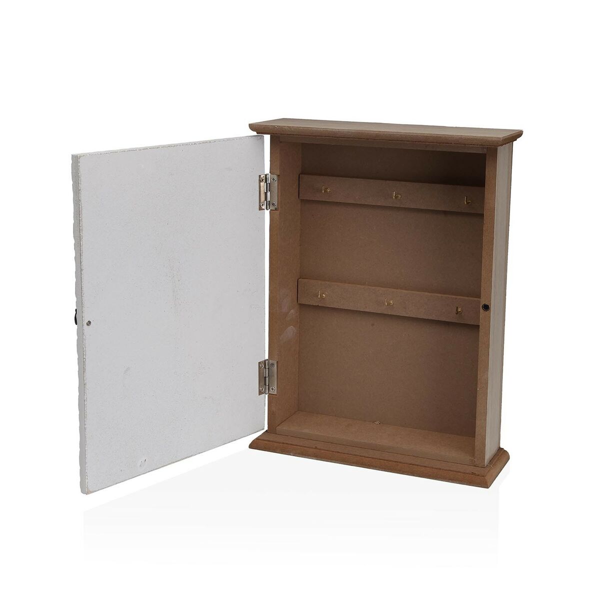 Nyckelskåp Versa Vit 6 x 26,5 x 20 cm Rosor - 2