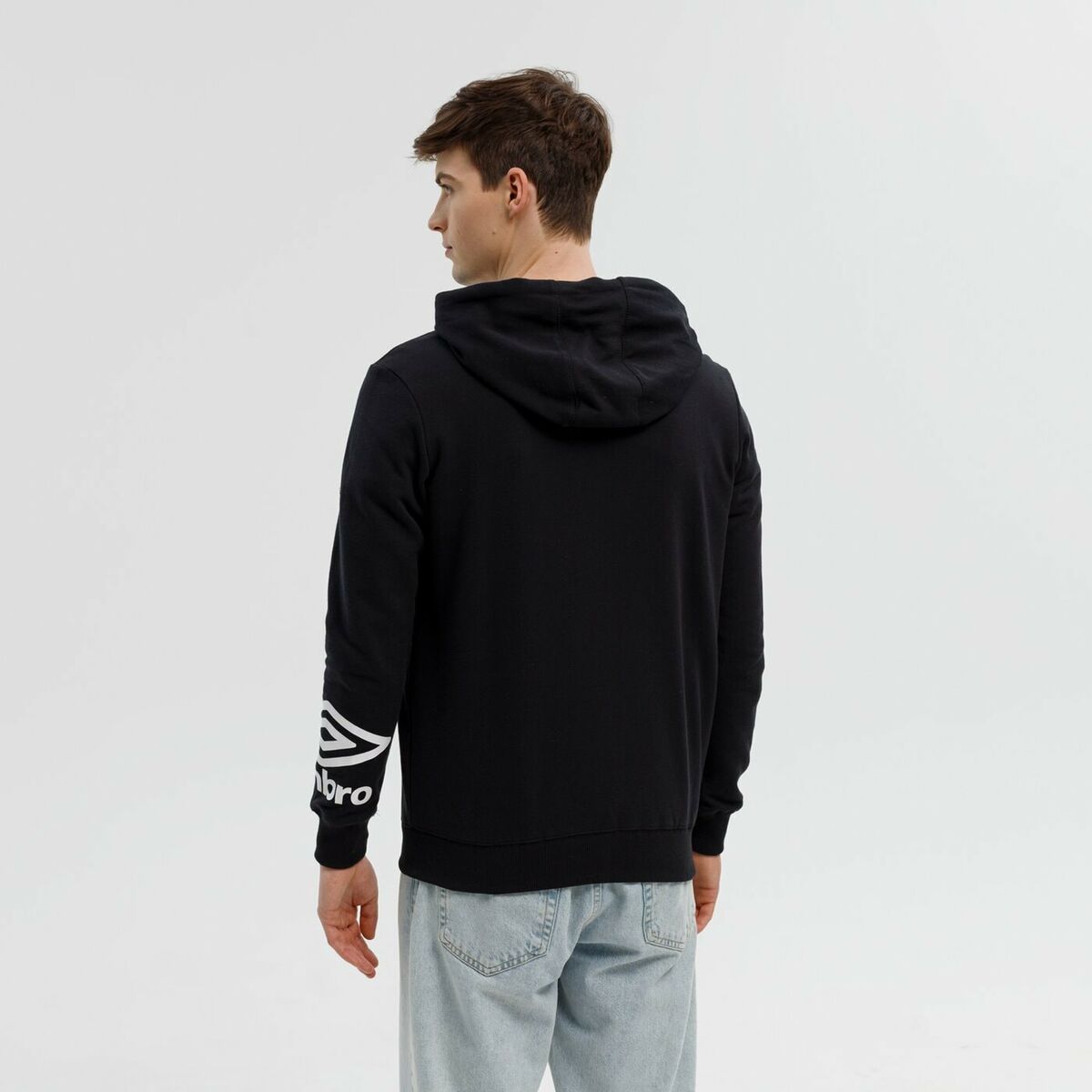 Tröja med huva Herr FW TERRACE ZIP HOODIE Umbro 66063U 060 Svart - 2