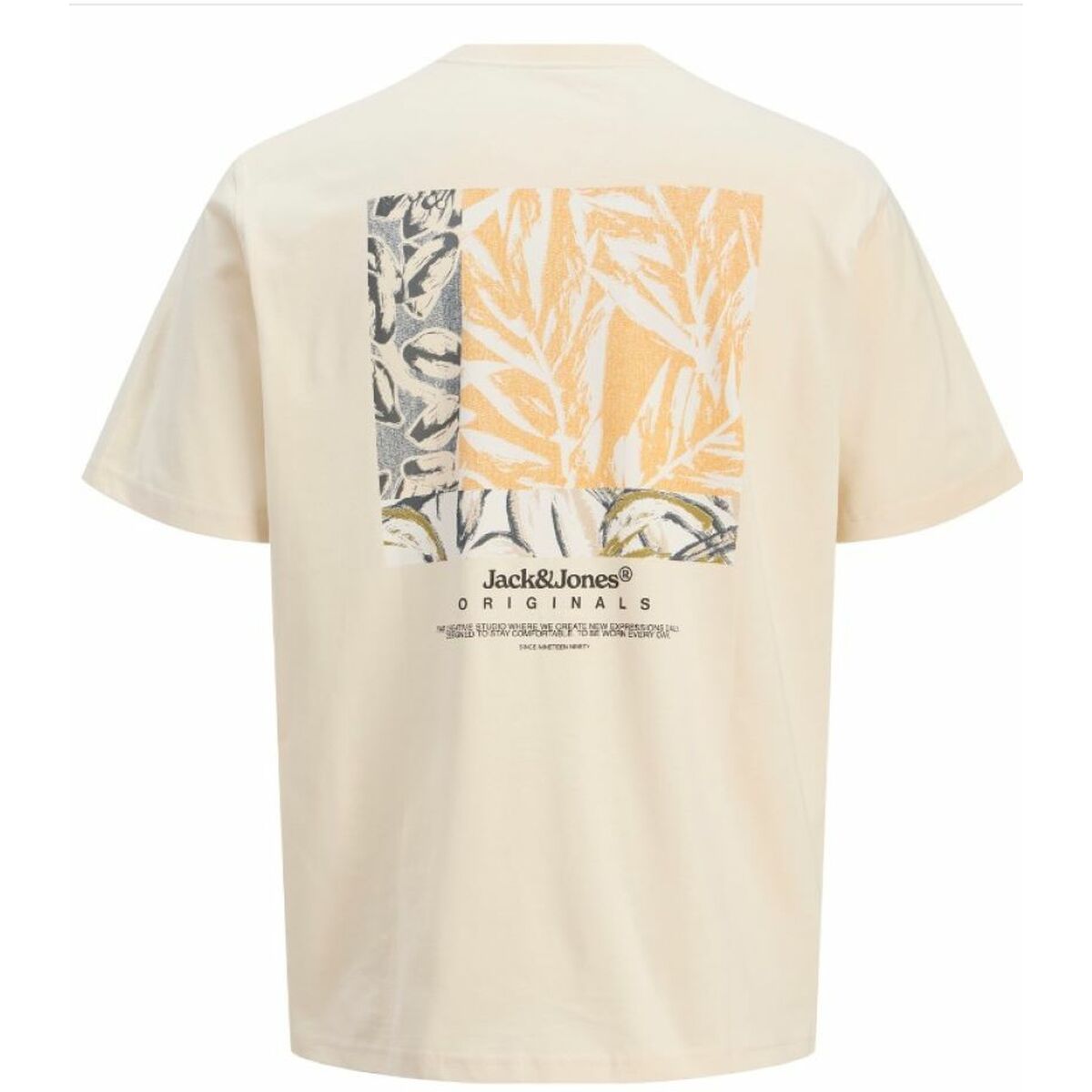 T-shirt med kortärm Herr Jack & Jones JORSPLIT BACK TEE 12272996 Vit - 3