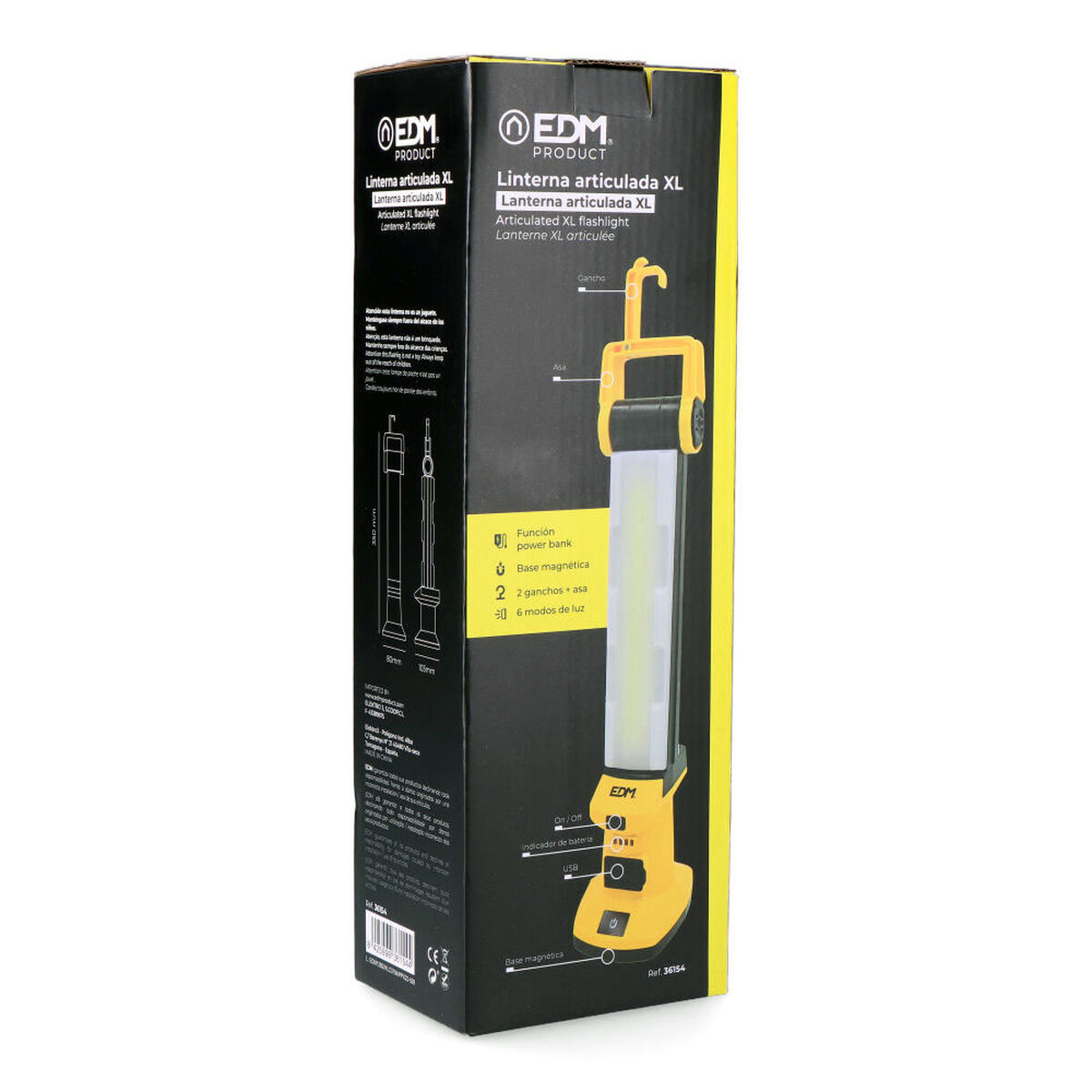 Ficklampa LED EDM 36154 20 W 1500 lm Laddningsbar - 7