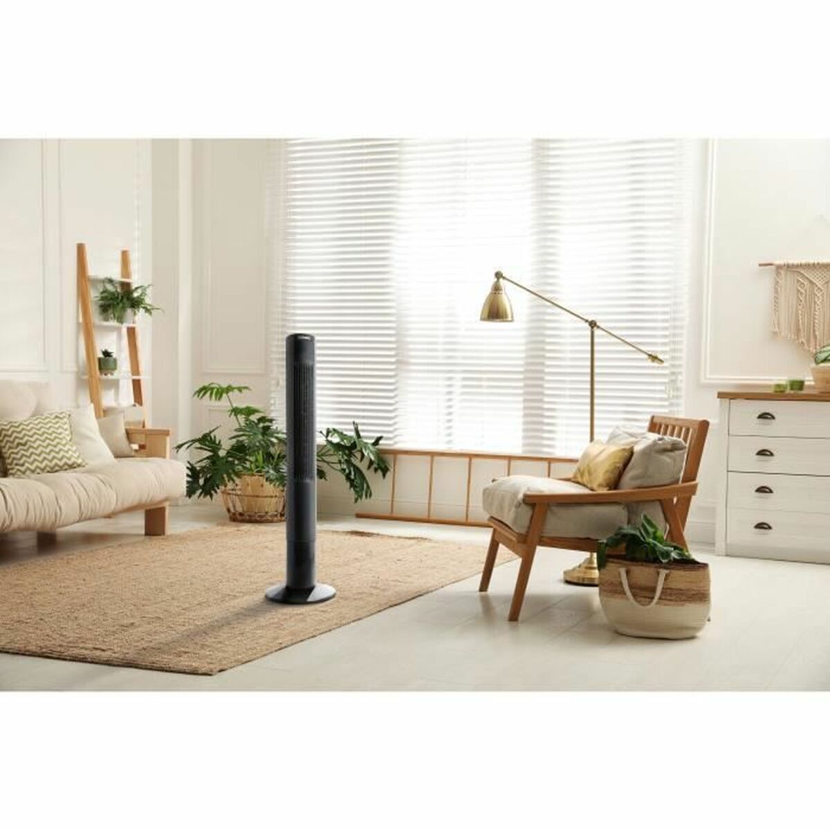 Stående Fläkt Oceanic Svart 45 W 50 W - 2