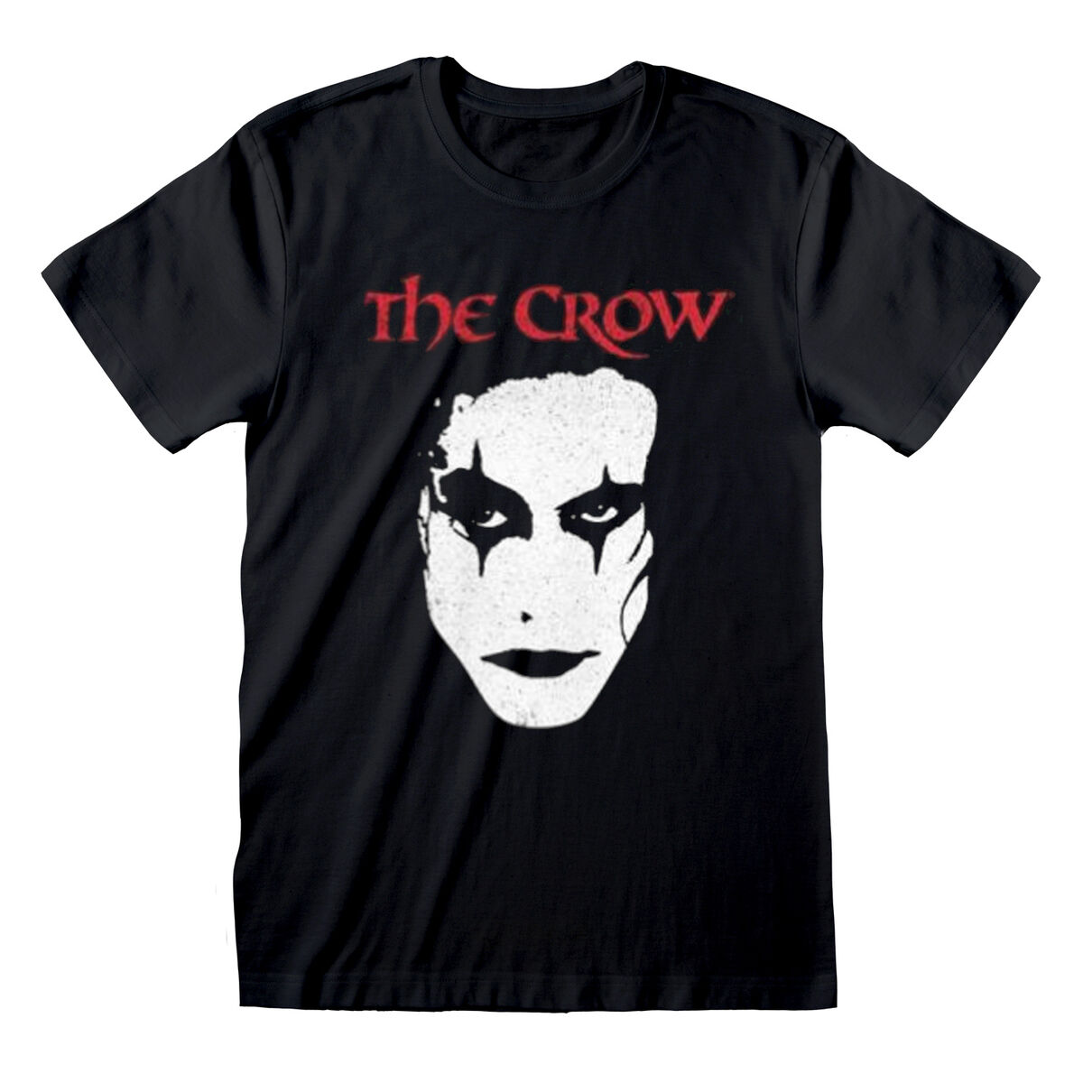 T-shirt med kortärm Unisex The Crow Face Svart