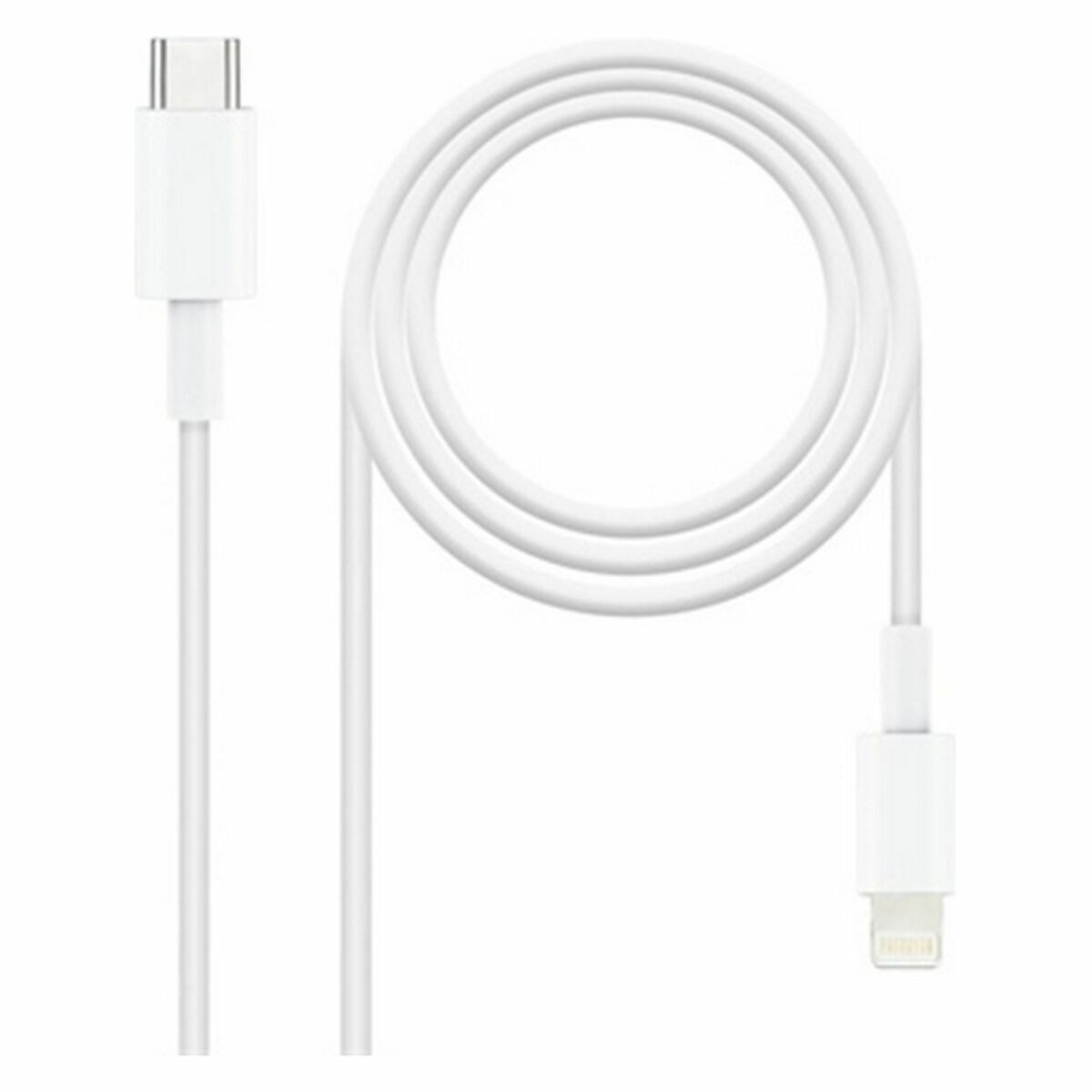 Kabel Lightning NANOCABLE 10.10.0601 1 m Vit