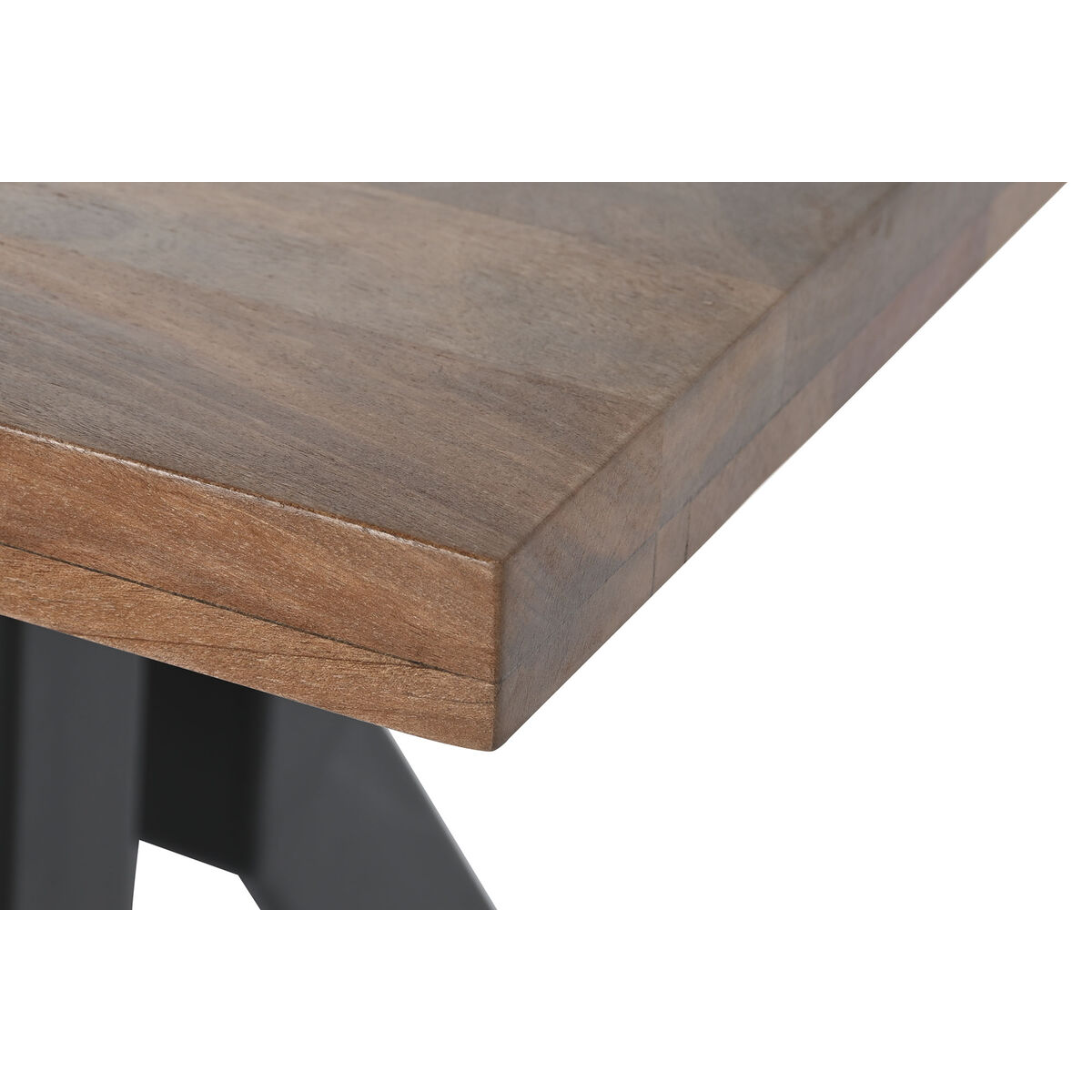 Matsalsbord DKD Home Decor Naturell Svart Metall 180 x 90 x 75 cm - 6