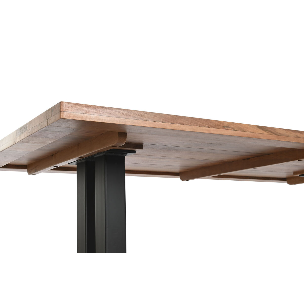 Matsalsbord DKD Home Decor Naturell Svart Metall 180 x 90 x 75 cm - 8