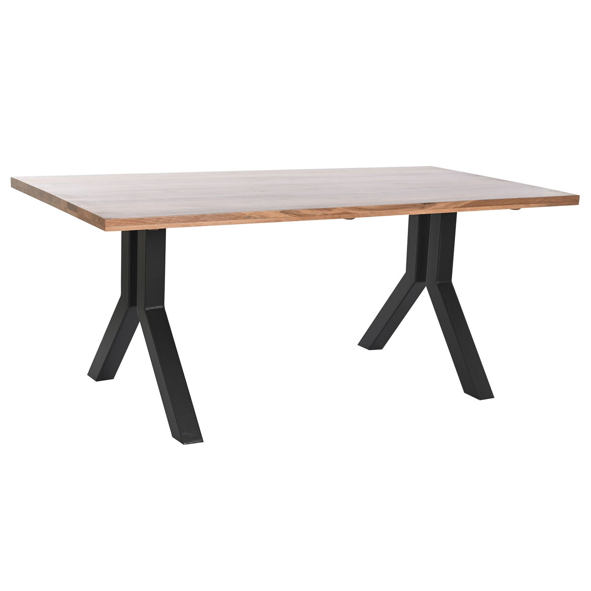 Matsalsbord DKD Home Decor Naturell Svart Metall 180 x 90 x 75 cm - 5