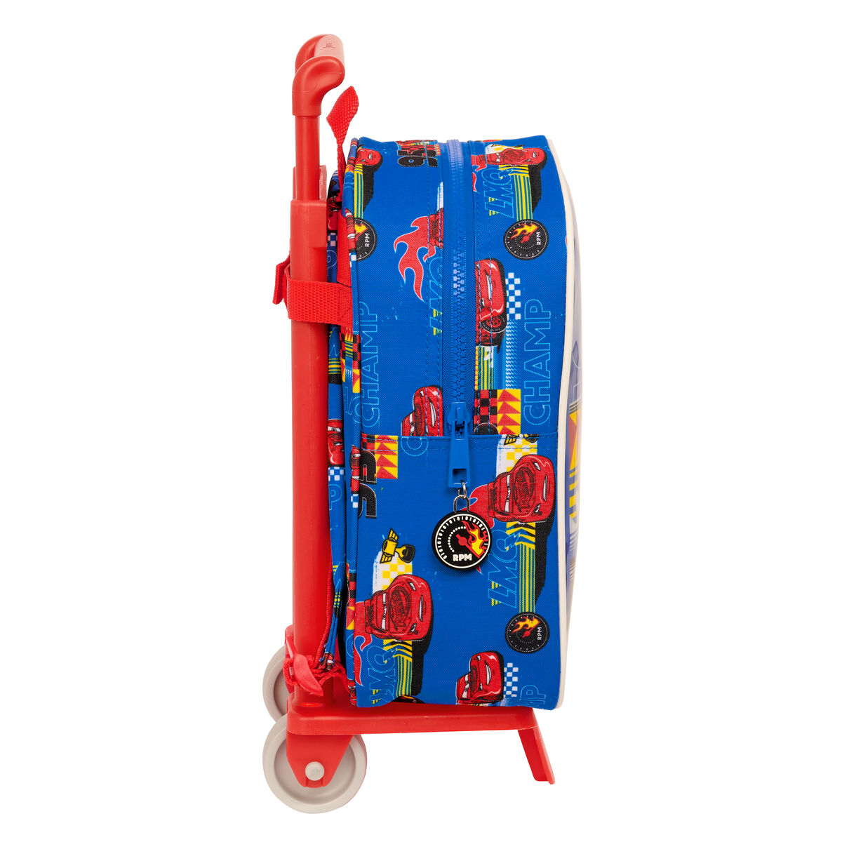Skolväska med hjul Cars Race ready Blå 22 x 27 x 10 cm - 2