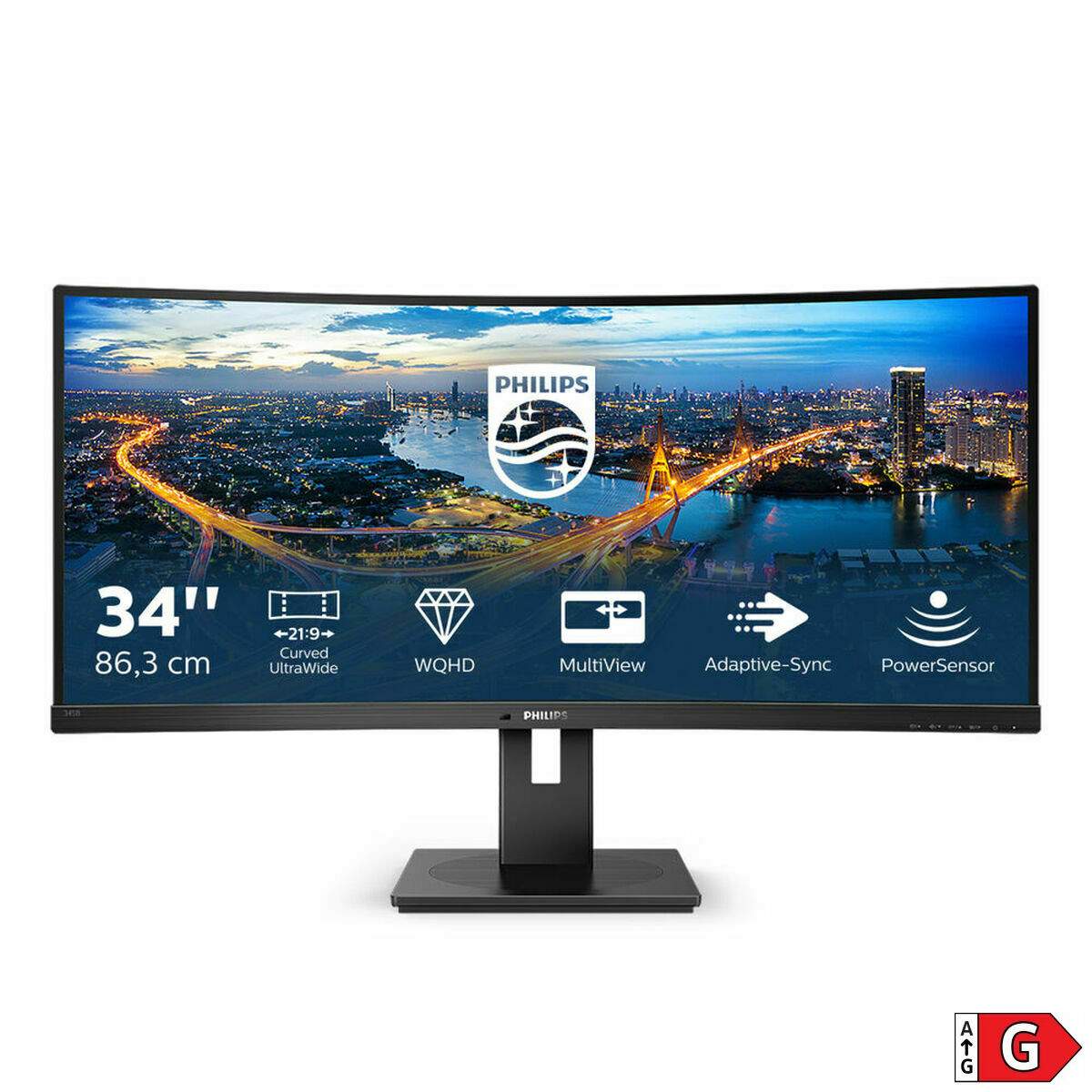 Monitor Philips 345B1C/00 34" LED VA LCD Flicker free 50-60  Hz - 7