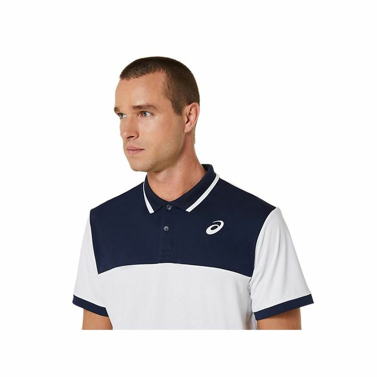Polotröja kortärmad Herr Asics Court Vit - 4