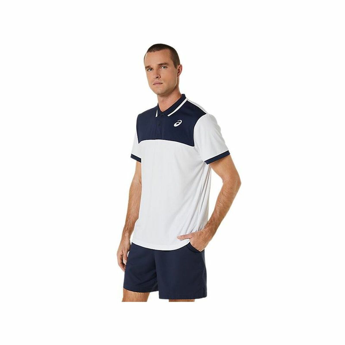 Polotröja kortärmad Herr Asics Court Vit - 3