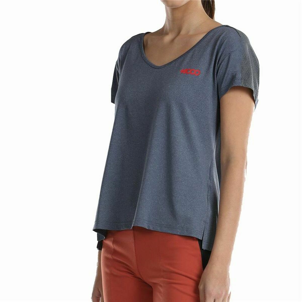 T-shirt med kortärm Dam +8000 Novar  Grå Berg - 6