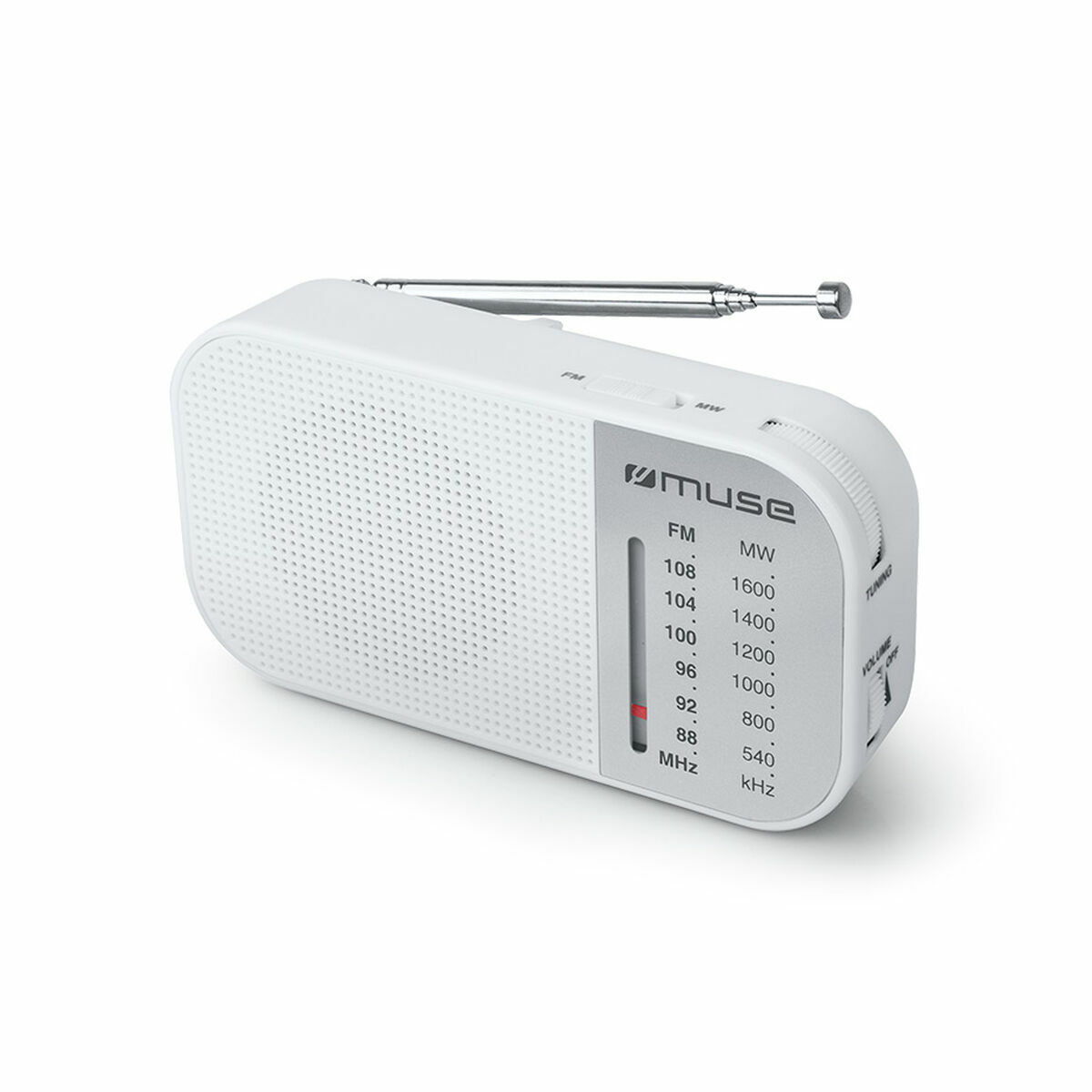 Radio Muse M-025 RW Vit (Vit) Presentlåda (Presentlåda)