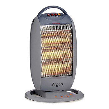 Halogenvärmare 1200 W Grå