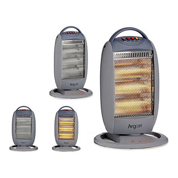 Halogenvärmare 1200 W Grå