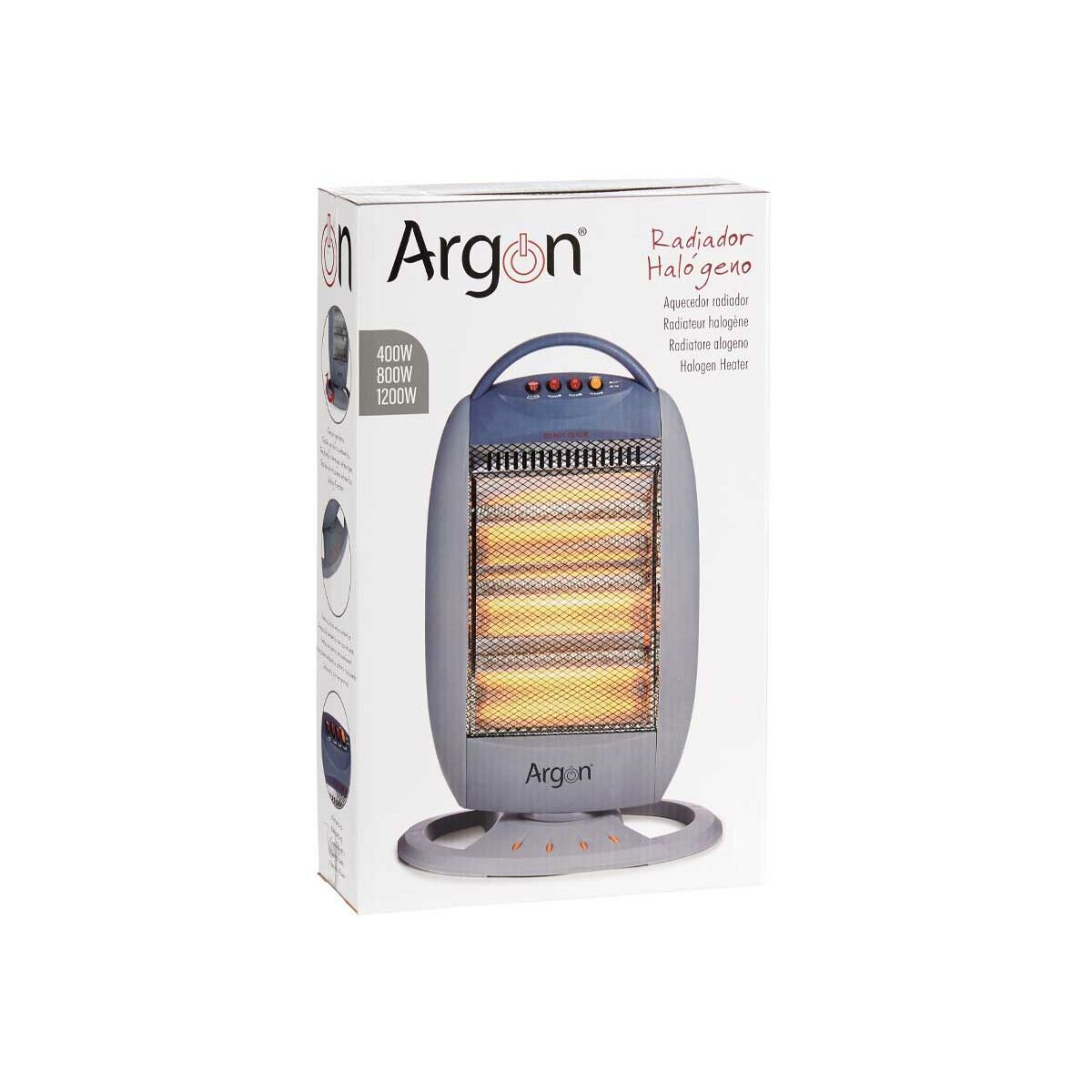 Halogenvärmare 1200 W Grå - 9