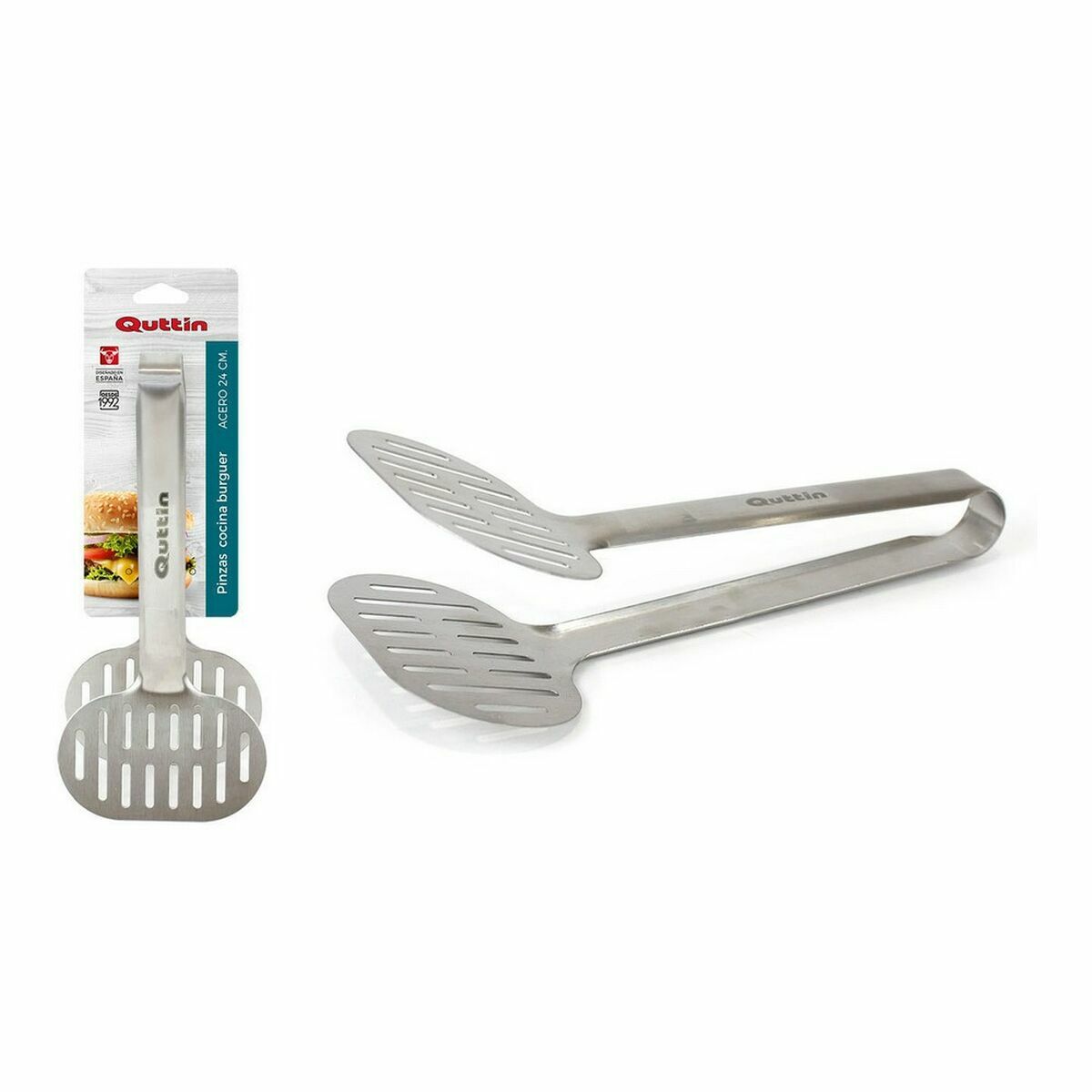 Kökstänger Quttin Burger Stål 24 x 10,7 cm 0,6 mm (18 antal) (24 cm) - 2