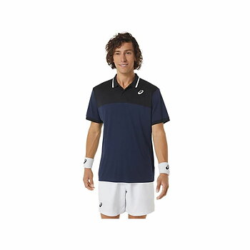 Polotröja kortärmad Herr Asics Court Marinblå