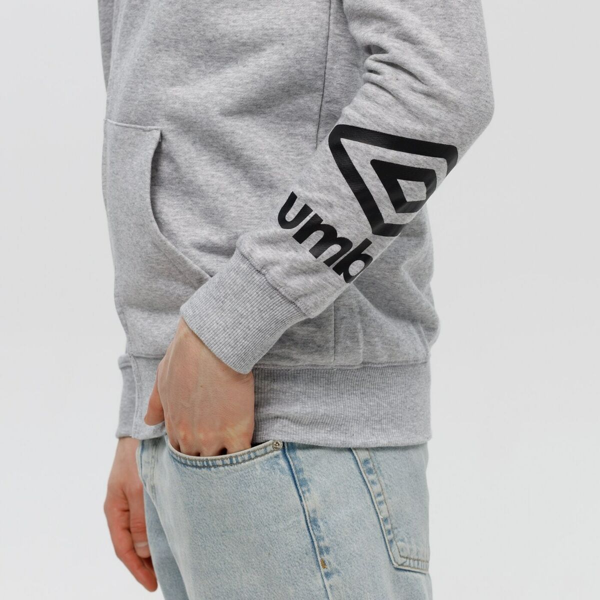 Tröja med huva Herr FW TERRACE ZIP HOODIE Umbro 66063U 263 Grå - 3