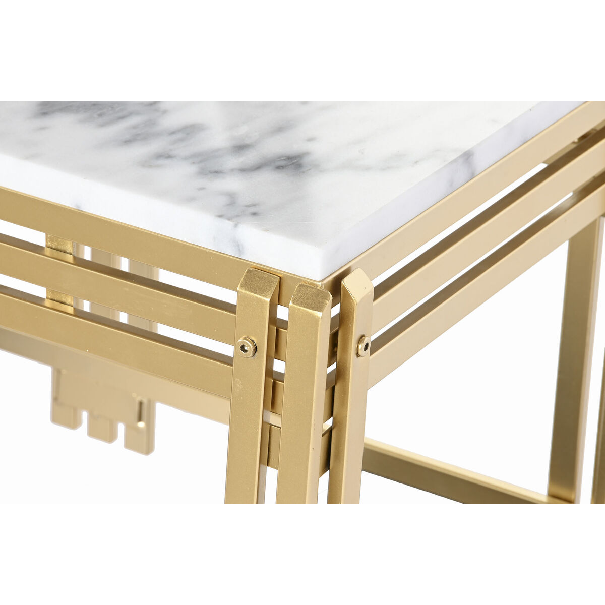 Soffbord DKD Home Decor Metall Aluminium Marmor 80 x 40 x 40 cm - 6
