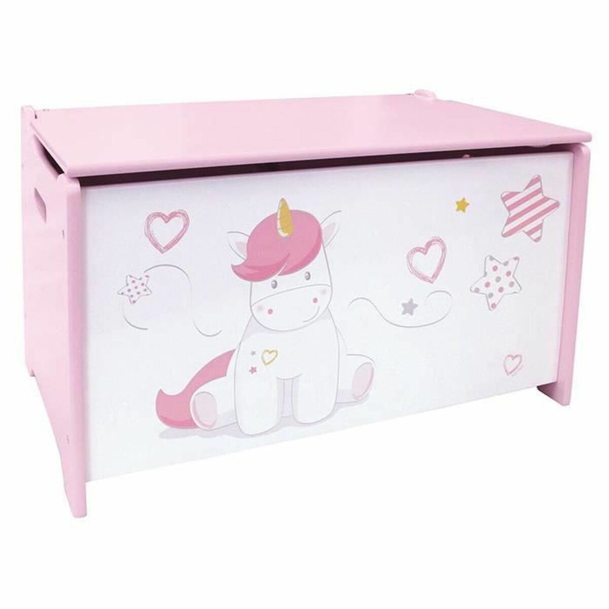 Koffert Fun House Unicorn Rosa Vit Trä - 3
