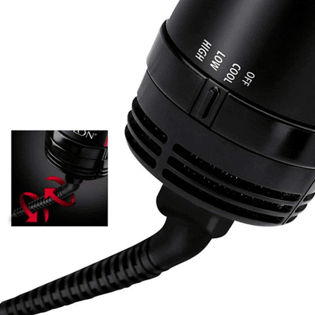 Jonisk hårtork och volymborste Revlon RVDR5222E 800W - 5