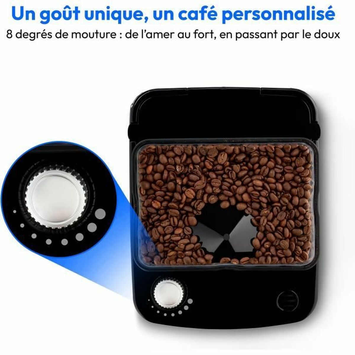 Kaffebryggare Medion Svart 1000 W 1 L - 4